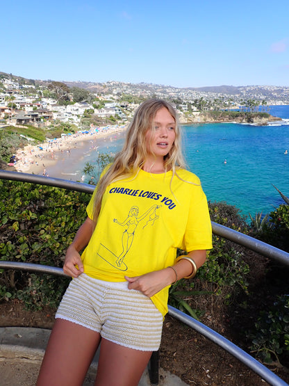 Cool Girl Yellow Logo Tee